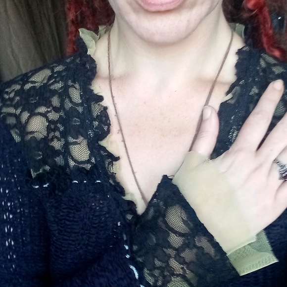 1990s WhimsiGrunge OOAK -HANDMADE ARTPOP LUXURY cardigan - Picture 3 of 16